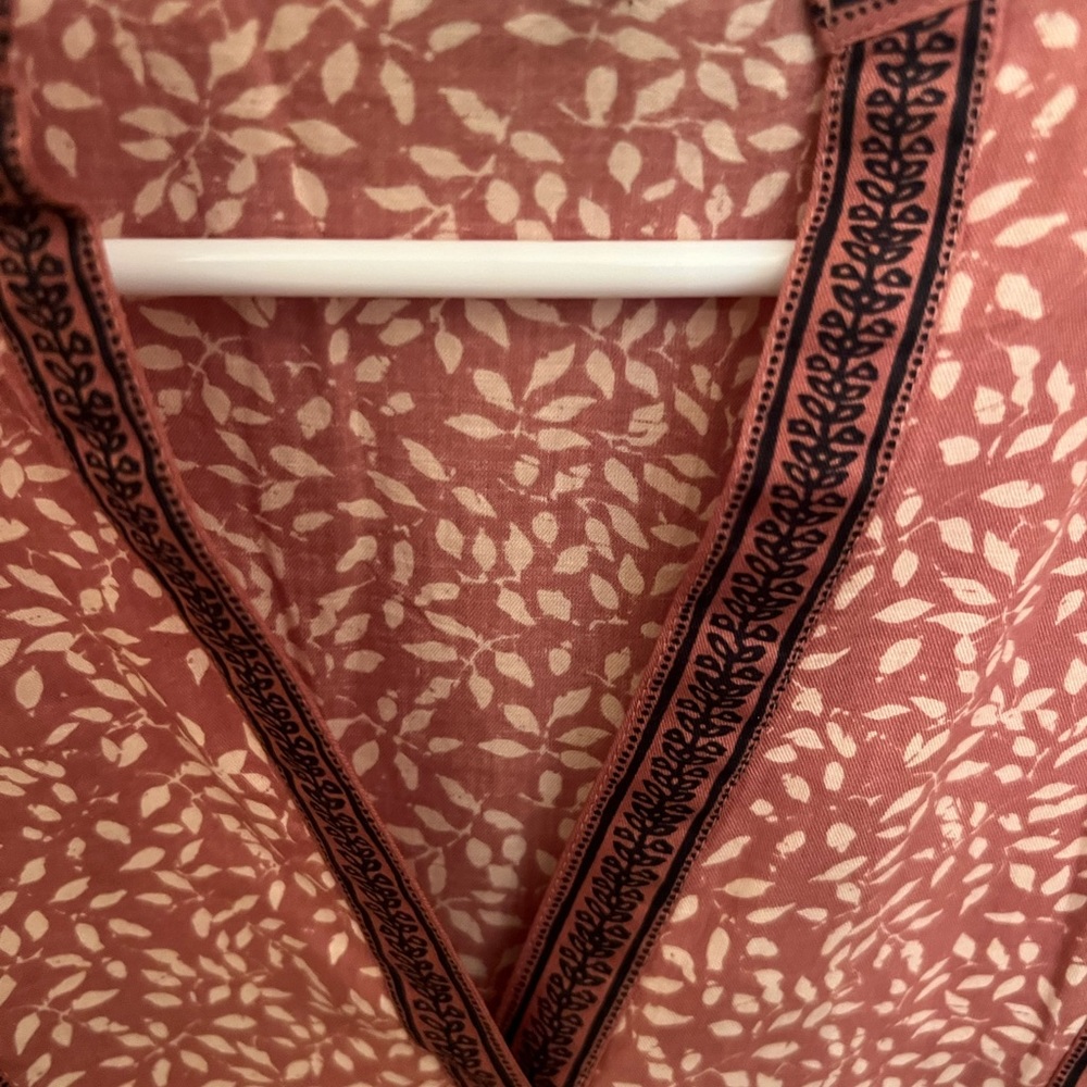 Faherty Split Neck Blouse - Picture 2 of 3